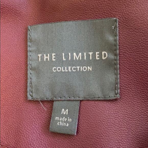 The Limited Burgundy Jacket with Leather-like Strips Medium - Picture 6 of 8